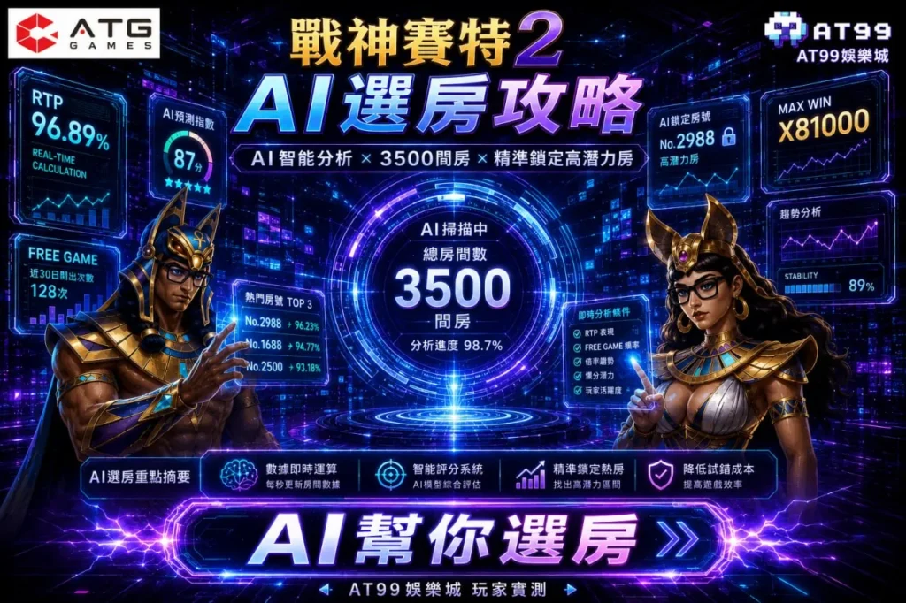 atg鉅城2AI選房攻略與戰神鉅城2覺醒之力熱門房間分析圖