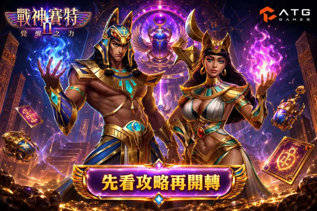 atg戰神鉅城2攻略教學圖片，展示戰神鉅城2覺醒之力角色與新手必懂核心玩法重點